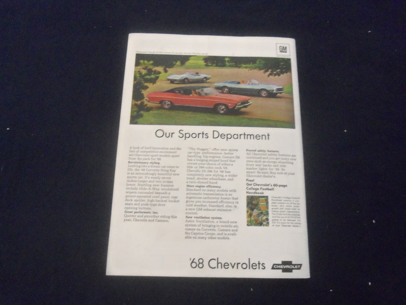 1967 NOV 11 FOOTBALL PROGRAM - OHIO STATE UNIV VS UNIV OF WISCONSIN - SP 9337D