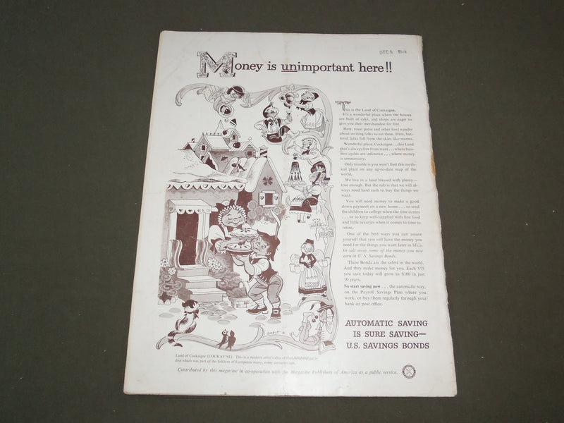1948 NOVEMBER TRAVEL MAGAZINE - THE FORTRESS CITY OF TUSCANY- SP 9425