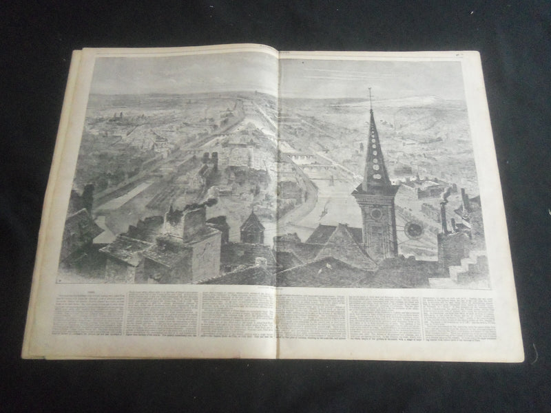 1853 AUGUST 27 ILLUSTRATED NEWS MAGAZINE -COLLISON PROVIDENCE/WORCESTER- B 5531M