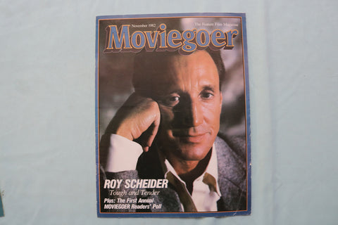 1982 NOVEMBER MOVIEGOER MAGAZINE - ROY SCHEIDER COVER - E 19801