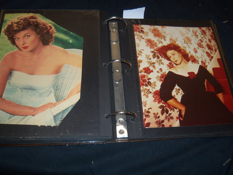 SUSAN HAYWARD 3 RING BINDER SCRAPBOOK - HOLLYWOOD - GREAT PHOTOS - 5A