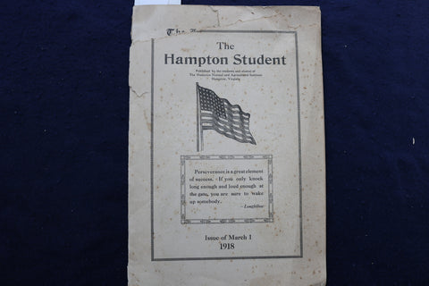 1918 MARCH 1 THE HAMPTON STUDENT MAGAZINE - VIRGINIA - K 787