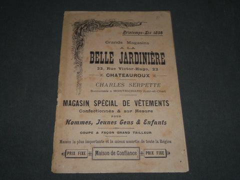1898 SPRING-SUMMER BELLE JARDINIERE VETEMENTS FRENCH CATALOGUE - FR 1068