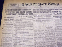 1932 DECEMBER 9 NEW YORK TIMES - SEABURY INQUIRY ENDS IN CLASH - NT 4104