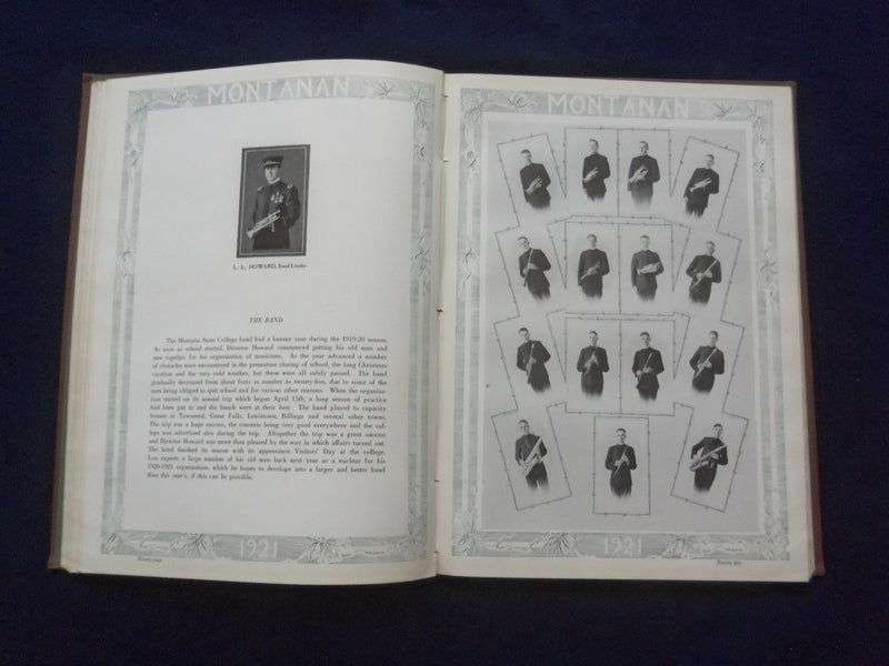 1921 MONTANAN MONTANA STATE UNIVERSITY YEARBOOK - BOZEMAN, MONTANA - YB 3083