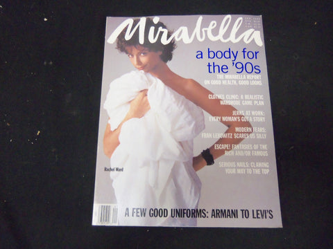 1992 JANUARY MIRABELLA MAGAZINE - ISSUE #32 - RACHEL WARD COVER - ST 4271