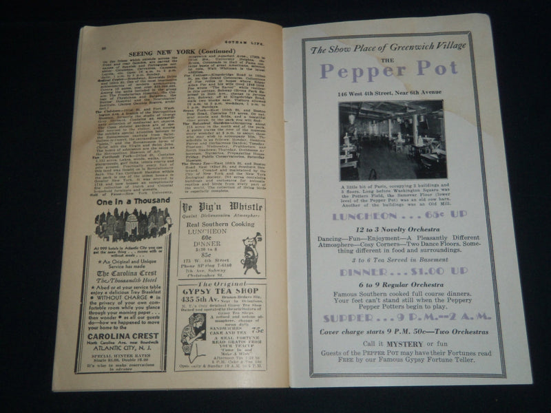 1931 NOVEMBER GOTHAM LIFE MAGAZINE - LENORE ULRIC AND SIDNEY BLACKMER - J 4155