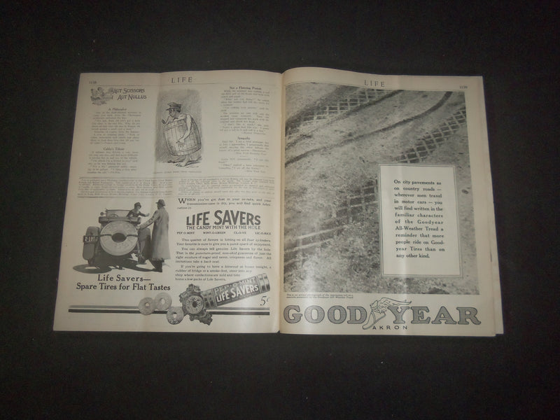 1919 JUNE 26 LIFE MAGAZINE - MEDICAL NUMBER - INTERESTING CASE OF HEART - L 769I