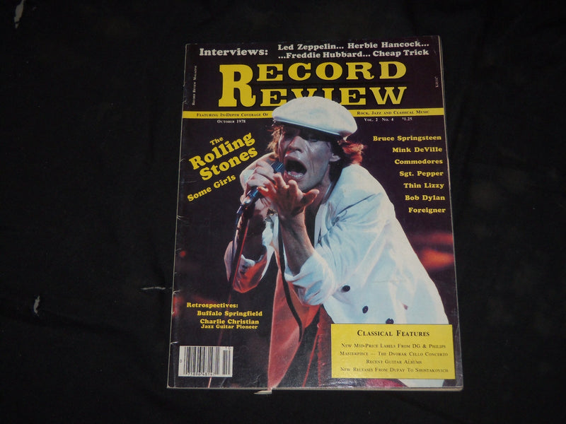 1978 OCTOBER RECORD REVIEW MAGAZINE - MICK JAGGER COVER - B 119
