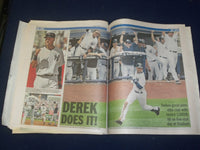 2001 JULY 10 NEW YORK DAILY NEWS NEWSPAPER - DEREK JETER GETS 3,000 HIT -NP 4226