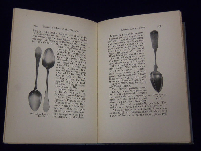 1917 HISTORIC SILVER OF THE COLONIES AND ITS MAKERS BOOK BY BIGELOW - KD 2018Y