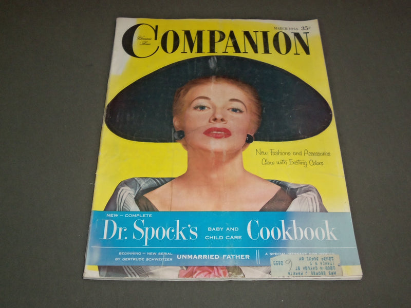 1955 MARCH WOMAN'S HOME COMPANION MAGAZINE - GREAT COVER AND STORIES - SP 7100