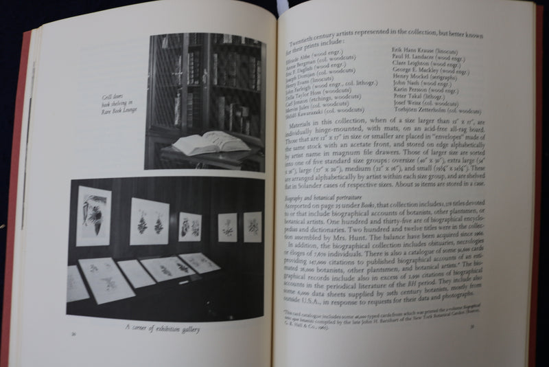 1970 HUNT BOTANICAL LIBRARY - A DECENNIAL REPORT SOFTCOVER - G. LAWRENCE- K 1369