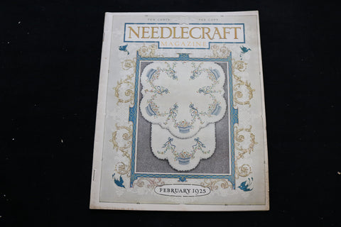 1925 FEBRUARY NEEDLECRAFT MAGAZINE - A BEAUTIFULLY ILLUSTRATED COVER - E 9896