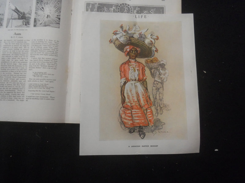 1916 APRIL 6 LIFE MAGAZINE - EASTER NUMBER - CONSIDER THE LILIES - L 763A