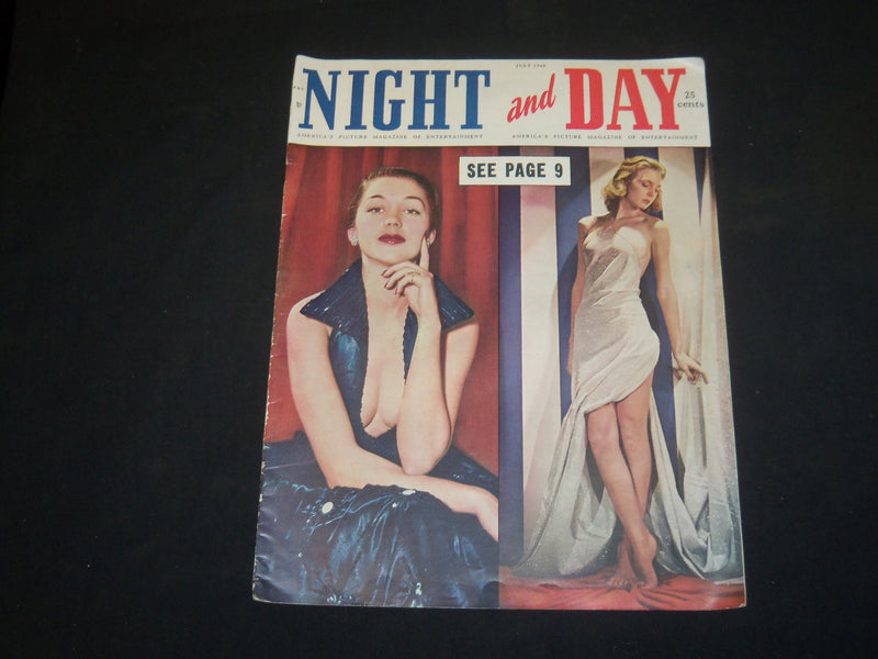 1949 JULY NIGHT AND DAY MAGAZINE-NICE COVER PHOTOS & INSIDE PHOTOS & ADS-ST 5316