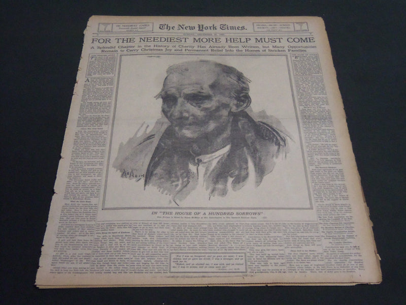 1925 DEC 20 NY TIMES DRAMA SECTION - 100 NEEDIEST CASES - NEYSA MCMEIN - NT 7066