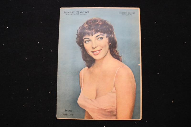 1956 JANUARY 29 NEW YORK SUNDAY NEWS MAGAZINE - JOAN COLLINS COVER - E 25418