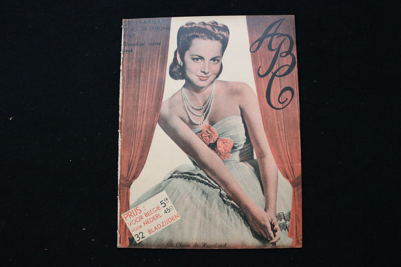 1947 JANUARY 26 ABC MAGAZINE - OLIVIA DE HAVILLAND COVER - E 25263