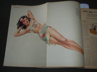 1945 JULY ESQUIRE MAGAZINE - VARGAS ILLUSTRATION - COVER AND ADS - ST 5067