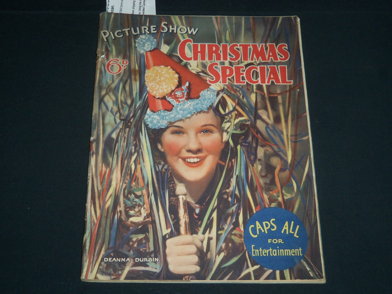 1937 PICTURE SHOW MAGAZINE - CHRISTMAS SPECIAL - DEANNA DURBIN - J 4191