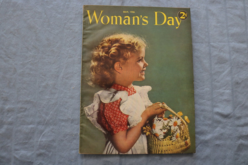 1946 MAY WOMAN'S DAY MAGAZINE - GREAT COVER, ARTICLES & ADS - ST 1000Q