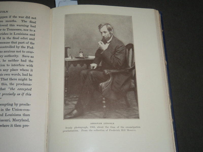 1928 LINCOLN-EMANCIPATOR OF THE NATION BY FREDERICK TREVOR HILL BOOK - KD 4420