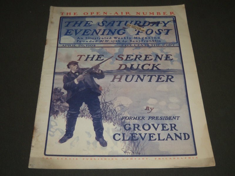 1902 APRIL 26 THE SATURDAY EVENING POST MAGAZINE - ILLUSTRATED COVER- SP 1039