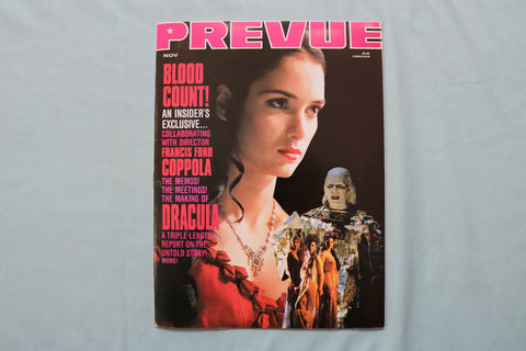 1992-1993 NOVEMBER-FEBRAURY PREVUE MAGAZINE - WINONA RYDER COVER - E 19790