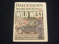 2020 JULY 6 NEW YORK DAILY NEWS NEWSPAPER- 47 SHOT, 6 KILLED OVER JULY 4 WEEKEND