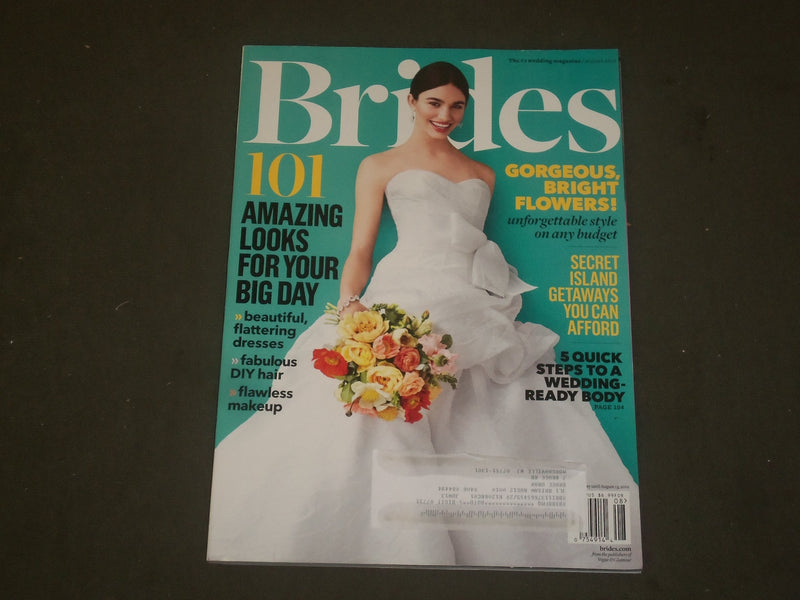 2012 AUGUST BRIDES MAGAZINE - NICE COVER, PHOTOS & ARTICLES - B 2217