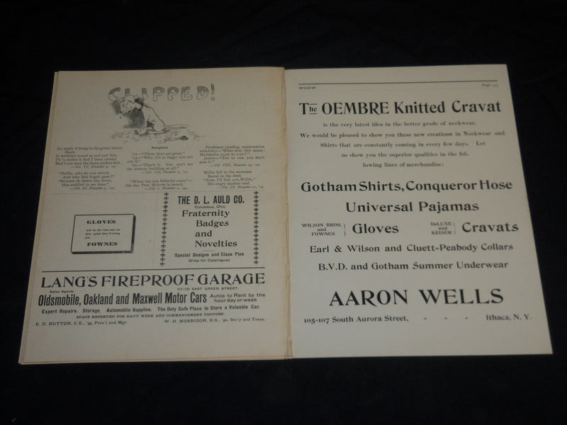1910 APRIL WIDOW CORNELL UNIVERSITY MAGAZINE - OLD GRAD NUMBER - J 5742
