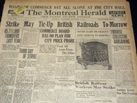 1919 SEPTEMBER THE MONTREAL HERALD NEWSPAPER LOT OF 23 ISSUES - NTL 16C