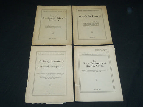 1910-1911 RAILWAY BUSINESS ASSOCIATION BULLETIN LOT OF 7 ISSUES - J 5404