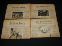 1931-1932 THE NEWS REVIEW NEWSPAPER LOT OF 17 ISSUES - NEW YORK CITY - O 314