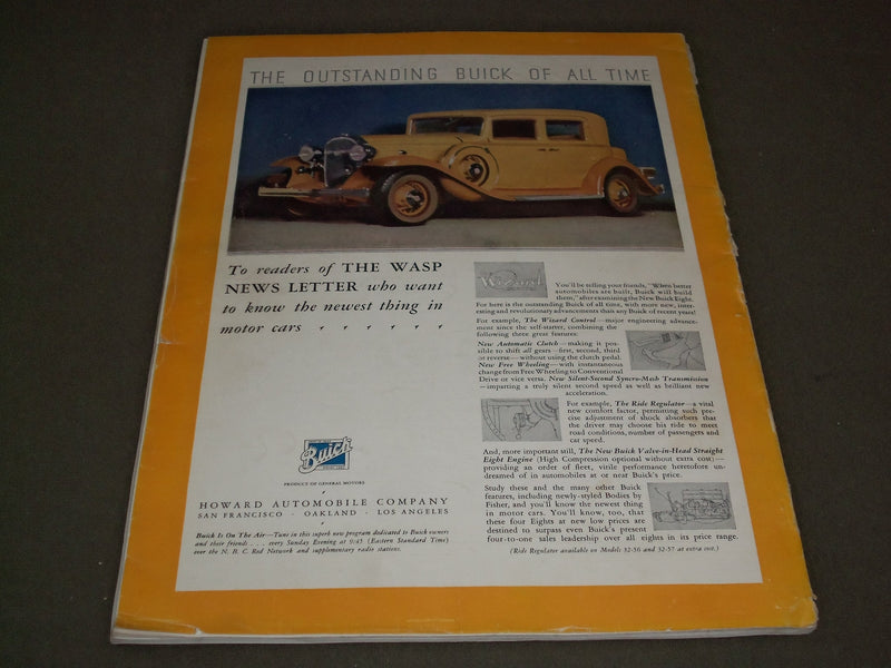 1931 DEC 26 THE WASP NEWS LETTER MAGAZINE - 75TH ANNIVERSARY NUMBER - J 2227