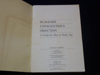 1971 HUMANIST CONSCIENTIOUS OBJECTION GUIDE FOR MEN OF DRAFT AGE - J 7371