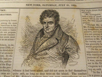 1832-1833 NEW YORK MIRROR MAGAZINE BOUND VOLUME NO. 10 - WALTER SCOTT - KD 725R