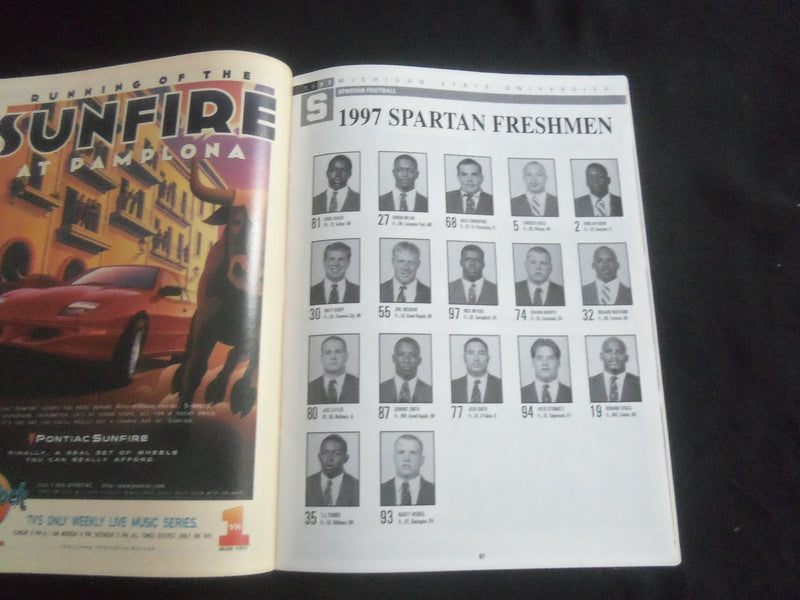 1997 NOVENBER 29 FOOTBALL PROGRAM - MICHIGAN STATE VS PENN STATE UNIV - B 5533T