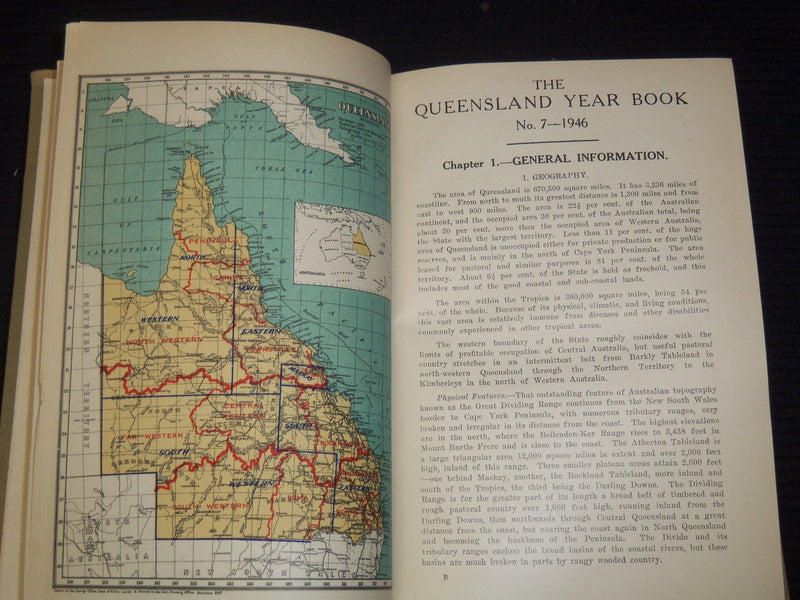 1937-1949 QUEENSLAND YEAR BOOK LOT OF 10 - GOV. STATISTICIAN BRISBANE - KD 2185