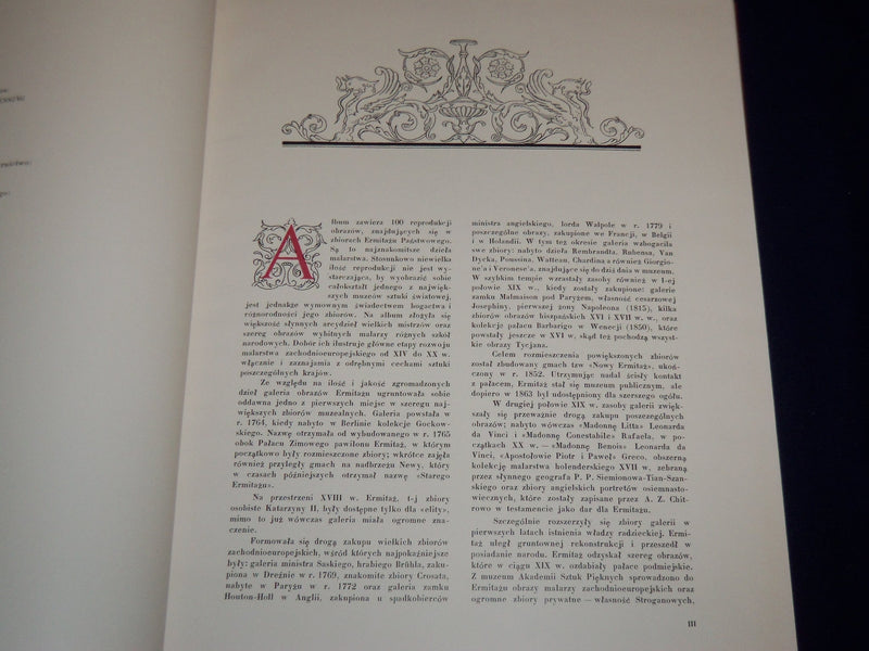 1959 ERMITAZ PANSTWOWY MALARSTWO POLISH BOOK - 100 PAINTINGS - KD 4704