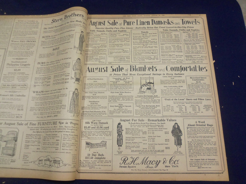 1922 AUGUST 13 NEW YORK TIMES - RAILWAY AND LABOR MEET TO SETTLE STRIKE- NT 8371