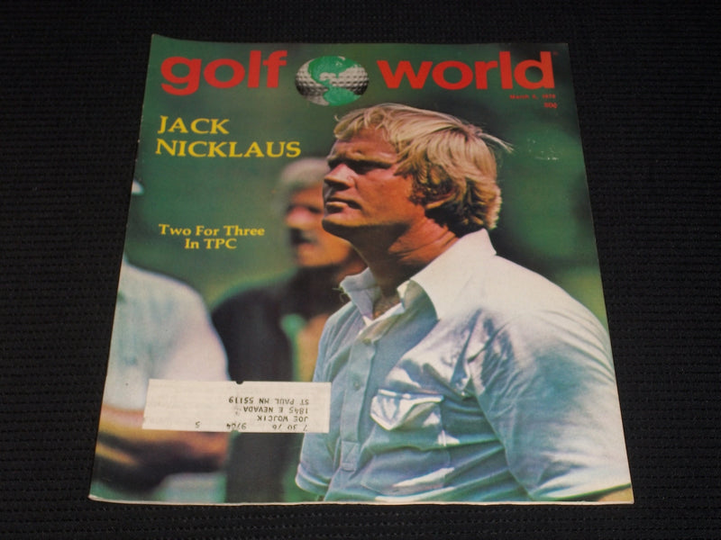 1976 MARCH 5 GOLF WORLD MAGAZINE - JACK NICKLAUS FRONT COVER - E 6767