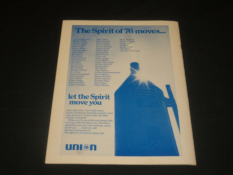 1972 MILLER HIGH LIFE 200 RACE PROGRAM - LATE MODEL STOCK CAR- WISCONSIN- J 5639