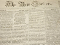 1836 OCTOBER 15 & 22 THE NEW YORKER NEWSPAPER LOT OF 2 ISSUES - NP 4868