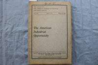 1915 MAY THE AMERICAN INDUSTRIAL OPPORTUNITY - SOFTCOVER BOOK - K 2990
