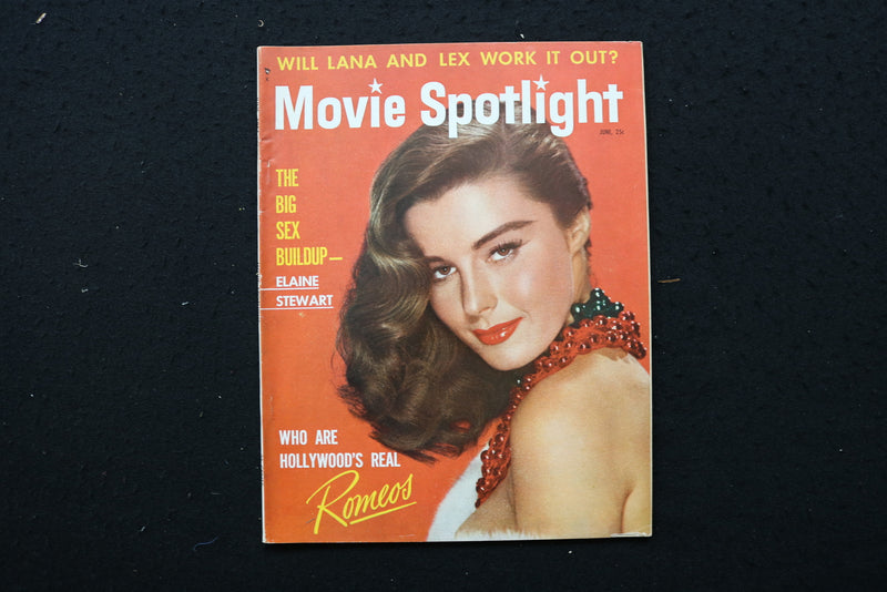 1954 JUNE MOVIE SPOTLIGHT MAGAZINE - ELAINE STEWART COVER - E 24286