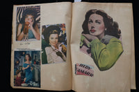 1940'S MOVIE STARS SCRAPBOOK, PACKED - MERLE OBERON - JOAN CRAWFORD - E 24914