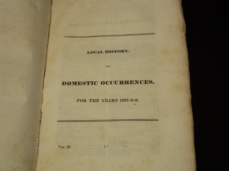 1835 THE AMERICAN REVOLUTION ANNUAL REGISTER FOR 1827-8-9 - SECOND EDN - KD 9523