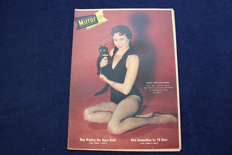 1956 OCTOBER 28 NY MIRROR MAGAZINE - CAROL MORRIS COVER - E 22593